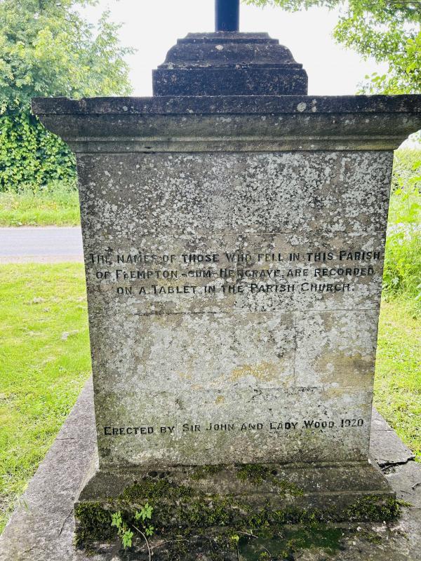 War Memorial - Rear View